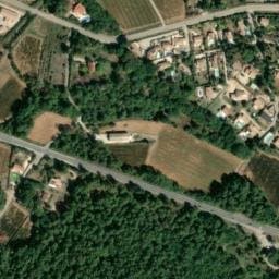 Vue satellite de Aire de repos à Rougiers (2) à Rougiers