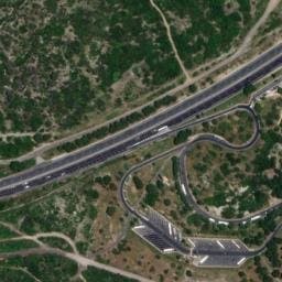 Vue satellite de Aire de Loupian Georges Brassens à Bouzigues