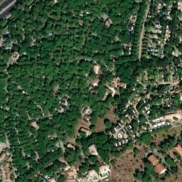 Vue satellite de La Baume - La Palmeraie à Le Muy