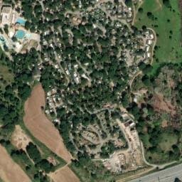 Vue satellite de Camping Les Cigales à Le Muy