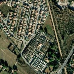 Vue satellite de Les Vignes à Balaruc-les-Bains