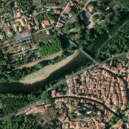 Vue satellite de CAMPING LA PLAGE DE L'ORB à Cessenon-sur-Orb