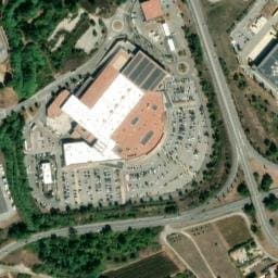 Vue satellite de Aire de camping-car à Les Arcs à Les Arcs