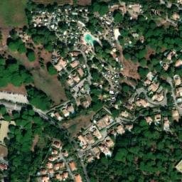 Vue satellite de Camping Site de Gorge Vent à Fréjus