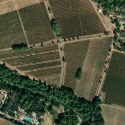 Vue satellite de Camping de la Vallée de Taradeau à Les Arcs