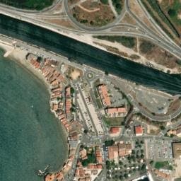 Vue satellite de Aire de camping-car à Fos-sur-Mer à Fos-sur-Mer