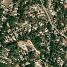 Vue satellite de Camping le Provençal à Rougiers
