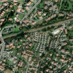 Vue satellite de Harrobia à Bidart