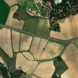 Vue satellite de La Pinède à Nézignan-l'Évêque