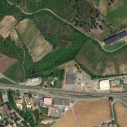 Vue satellite de Camping municipal de Saint-Chinian à Saint-Chinian