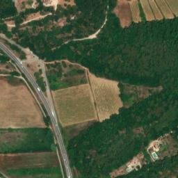 Vue satellite de Aire de repos à Rougiers à Rougiers