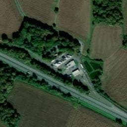 Vue satellite de Aire de camping-car à Lacq à Lacq