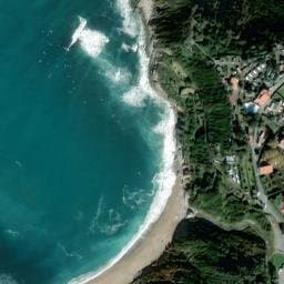 Vue satellite de Inter Plages à Bidart
