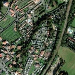 Vue satellite de Camping à Bidart à Bidart