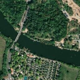 Vue satellite de La Plage d'Argens à Sainte-Maxime