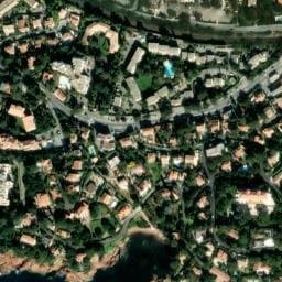 Vue satellite de Santa Lucia à Fréjus
