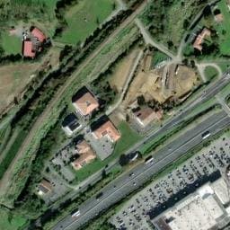 Vue satellite de Aire de repos à Bidart à Bidart