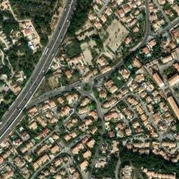 Vue satellite de Camping de La Verdière à Septèmes-les-Vallons