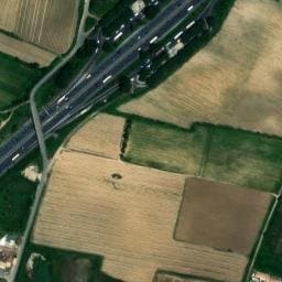 Vue satellite de Aire de Florensac à Pinet