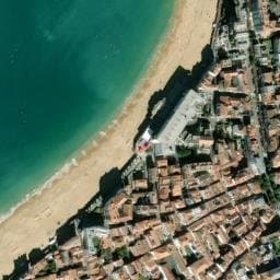 Vue satellite de Parking Souterrain Indigo Grande Plage à Ciboure
