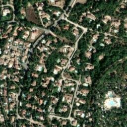 Vue satellite de Camping Domaine de La Sainte Baume à Nans-les-Pins