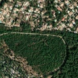 Vue satellite de Camping Domaine de la Sainte-Baume à Rougiers
