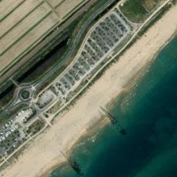 Vue satellite de Emplacement pour camping-car des 3 Digues à Sète