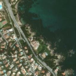 Vue satellite de Au Paradis des Campeurs à Sainte-Maxime