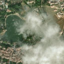 Vue satellite de Camping du lac à Camps-la-Source