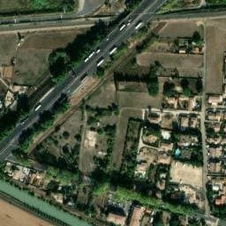Vue satellite de AIRE DE CAMPING-CAR VILLENEUVE LES BÉZIERS à Villeneuve-lès-Béziers