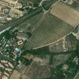 Vue satellite de Les Peupliers (2) à Maureilhan
