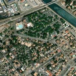 Vue satellite de Aire de camping-car à Marseillan (4) à Marseillan