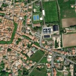 Vue satellite de Aire de camping-car à Trassanel à Trassanel