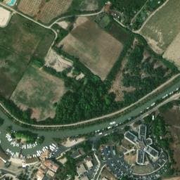 Vue satellite de Aire de Camping-Car de Colombiers à Maureilhan