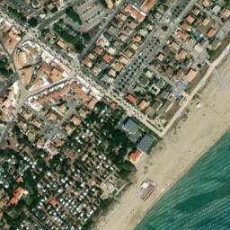 Vue satellite de Beauregard Plage à Marseillan