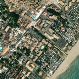 Vue satellite de La Plage à Marseillan