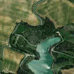 Vue satellite de Camping municipal Régambert à Belflou