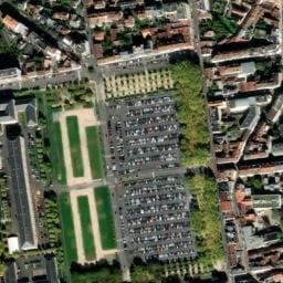 Vue satellite de Parking Verdun à Billère