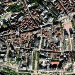 Vue satellite de Parking Aragon (souterrain) à Bizanos