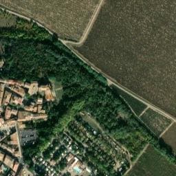 Vue satellite de La Gabinelle à Vendres