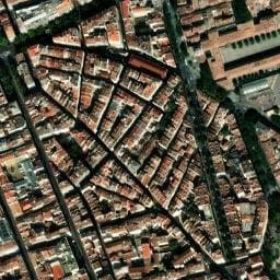 Vue satellite de Les 4 Chemins à Plan-de-Cuques