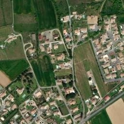 Vue satellite de Aire Domaine Les Maillols à Malves-en-Minervois