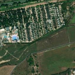 Vue satellite de Les Mimosas à Cers