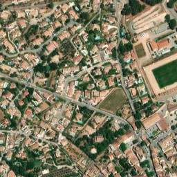 Vue satellite de Aire de camping-car à Rocbaron à Rocbaron