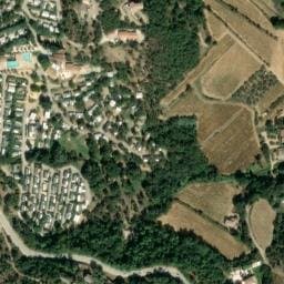 Vue satellite de Camping de Bérard à La Garde-Freinet