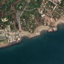Vue satellite de Roucan Plage à Cers