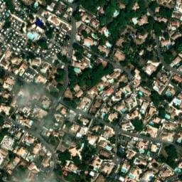 Vue satellite de Les Sablettes à Marseillan