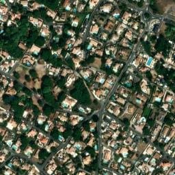 Vue satellite de LES JARDINS D’AGATHE à Agde