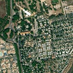 Vue satellite de Les Sablons à Cers