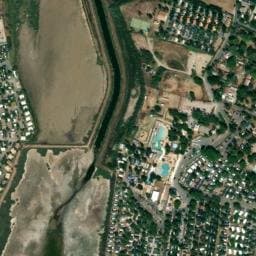 Vue satellite de Le Méditerranée Plage à Cers